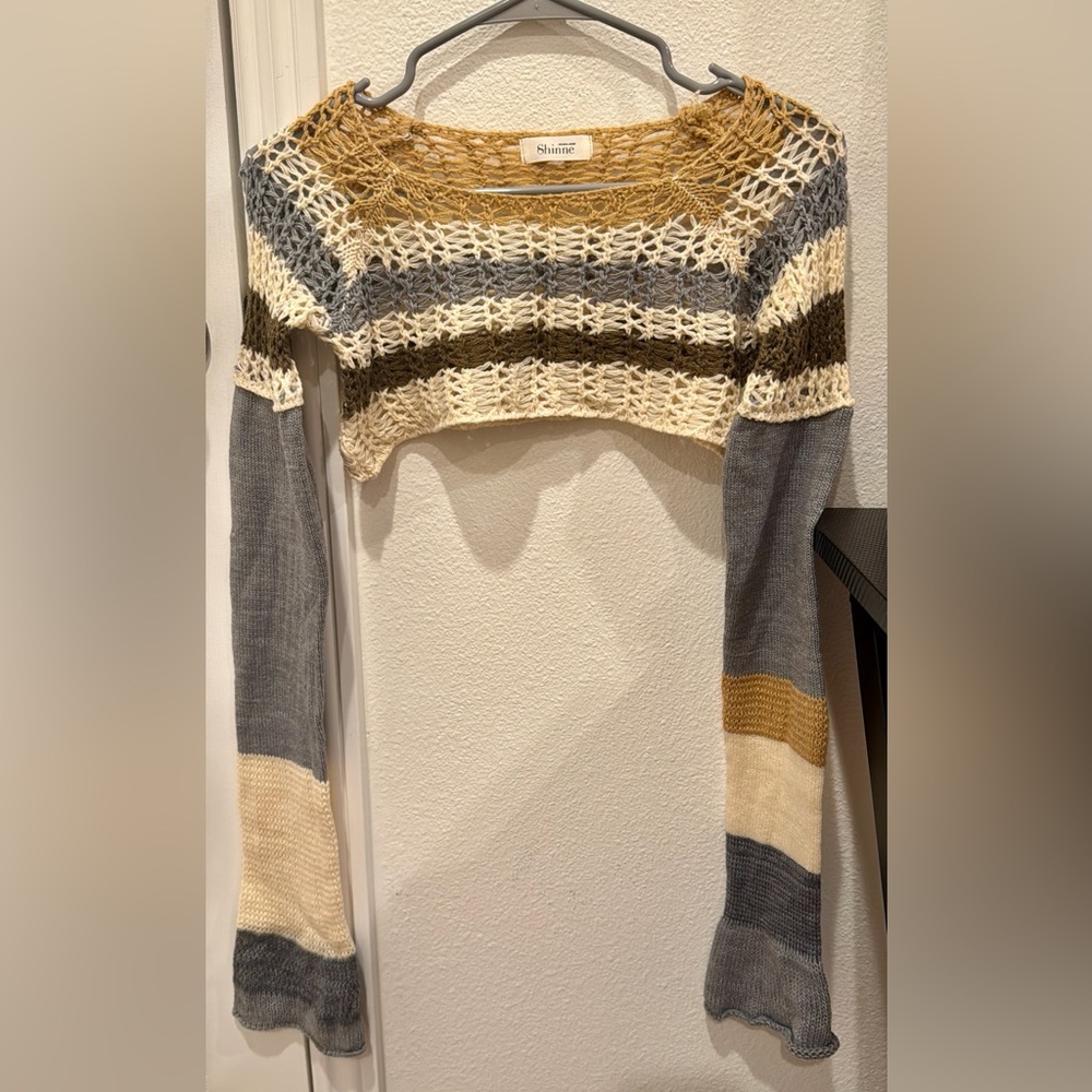 Striped Knit Women's Sweater